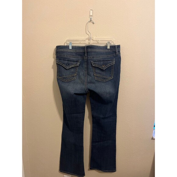 Ana Bootcut Denim Jeans Women's Blue size: 16 Mid Rise Medium Wash Cotton Blend - Picture 2 of 3